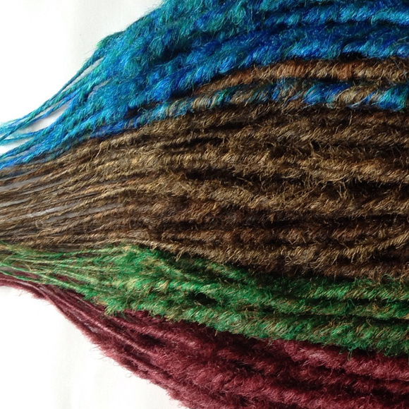 Jewel Tone Brown Dreads Dreadlocks Hair Extensions